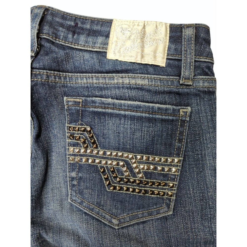 Vigoss Collection The Miami Bootcut Jeans Womens size 3/4 Light Distress